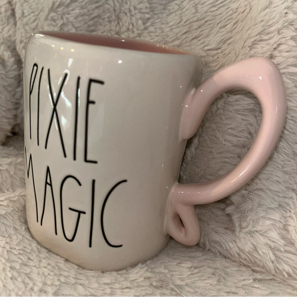 Rae Dunn Disney Pixie Magic Mug Tinker Bell Pink Handle - Picture 9 of 11
